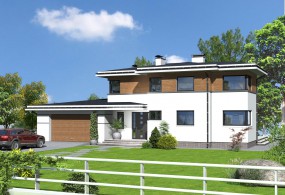 Dom jednorodzinny - EJ - DOM Pracownia Projektowa Tomaszów Lubelski