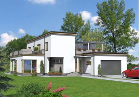 Dom jednorodzinny - EJ - DOM Pracownia Projektowa Tomaszów Lubelski