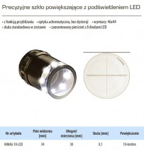 Precyzyjne szkło powiększające z podświetleniem Led - PowerTech s.c. - Przyrządy pomiarowe Andrychów