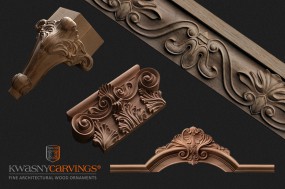 Historic interior restoration - KWASNYCARVINGS - ornamenty drewniane Jaworze