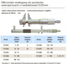 Mikrometr do pomiarów wewnetrznych - PowerTech s.c. - Przyrządy pomiarowe Andrychów