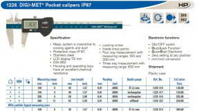 Suwmiarka cyfrowa 0-150mm z zabezpieczeniem IP 67 - PowerTech s.c. - Przyrządy pomiarowe Andrychów