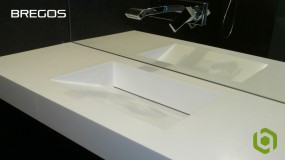 Umywalki i blaty łazienkowe - BREGOS blaty solid surface Maków Podhalański