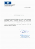 Referencja od firmy PRZYCHODNIA NOWAK & NOWAK W TORUNIU