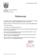 Referencja od firmy Urząd Miejski w Grodzisku Wielkopolskim