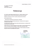 Referencja od firmy P.W. "HARPIA" Łukasz Ratajczyk