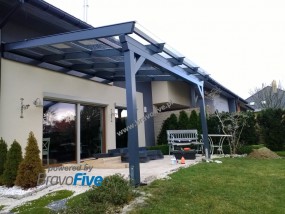 Zadaszenie tarasu LW dwa słupy - Bravo Five Sp. z o.o. Szczecin