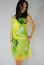 sukienka kolorowa mini włoska MONDOBELLO - Hurtownia i Sklep Odzieżowy - Ubrania Włoskie i Francuskie Mondo Bello Bielsko-Biała