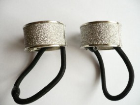 Hair Cuff - gumka metalowa z zapięciem - Firma Handlowa  Klips  - ozdoby do włosów, biżuteria sztuczna Gdynia