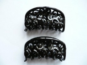 Szczęki czarne średnie - Firma Handlowa  Klips  - ozdoby do włosów, biżuteria sztuczna Gdynia