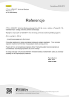Referencja od firmy P.P.H.U. KONKRET Bartłomiej Mostowy