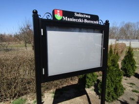 Gablota wolnostojąca ozdobna - EXPODESIGN Gabloty Tablice Szyldy Kasetony Puszczykowo