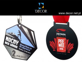 Medale - szklane, metalowe - Producent - DECOR - Statuetki, Puchary, Cięcie wodą Zręcin
