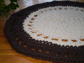 Okrągły dywanik ze sznura bawełnianego - P.P.U.H. EDMAX Edyta Knop Opoczno