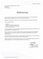 Referencja od firmy Firma Handlowo-Usługowa Adrian Chomiak