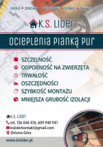 Izolacje natryskowe pianką PUR - K.S.Lider Zielona Góra