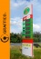 Pylon cenowy stacji, wysokość 8m, 5 wyświetlaczy Graffico - Producent Reklam Świetlnych i Wielkogabarytowa