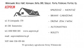 MONTAŻ BRAM GARAŻOWYCH - ASPREM Bramy Garażowe Automatyka Sosnowiec