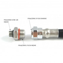 REDUKCJA Z LP/BC 3/8 MĘSKIE NA LP 9/16 MĘSKIE STAL NIERDZEWNA - mlinke sidemount Mogilno