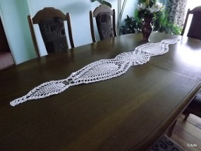 Serweta robiona na szydełku w kolorze białym - P.P.U.H. EDMAX Edyta Knop Opoczno