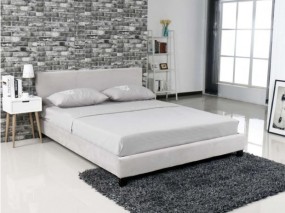 łóżko Nelly jasny szary aksamit - Nolmar Mateusz Nolbert Trzcinica