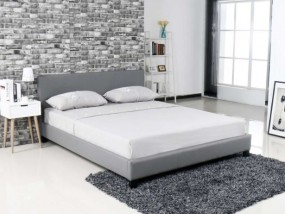 łóżko Nelly szare ecoskóra - Nolmar Mateusz Nolbert Trzcinica