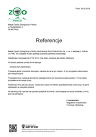 Referencja od firmy Miejski Ogród Zoologiczny w Płocku