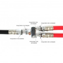 ROZDZIELACZ Z LP 9/16 MĘSKIE NA 2 * LP/BC 3/8 DAMSKIE - mlinke sidemount Mogilno
