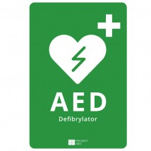 Tablica informacyjna AED - KREDOS Olsztyn