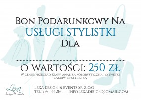 Bon podarunkowy na usługe stylistki - Lexa design & events Spółka z o.o. Mikołów
