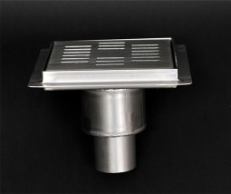 Kratka 150x150mm z odpływem dolnym - SPONCOM Marek Krzesak / Kesmet Warszawa