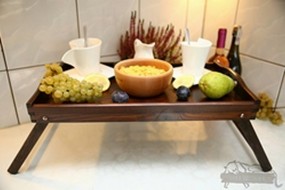 Taca śniadaniowa z nóżkami - F.P.H.U drewpart Szerzyny