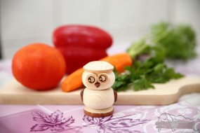 Drewniana solniczka w kształcie zwierzątka 7 wzorów - F.P.H.U drewpart Szerzyny