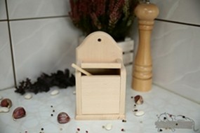 Drewniany pojemnik na sól - F.P.H.U drewpart Szerzyny