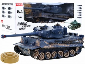Interaktywny czołg Tiger 103 : kamuflaż - Emix24.pl - zabawki, meble ogrodowe, baseny, elektronika, pojazdy akumulatorowe Będzin
