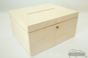 Małe pudełko ślubne na koperty - F.P.H.U drewpart Szerzyny