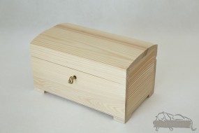 Kuferek na biżuterię z kluczykiem - F.P.H.U drewpart Szerzyny