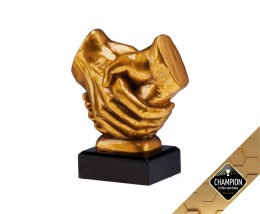 Figurka odlewana ZŁĄCZONE DŁONIE - Champion Trofea Sportowe Gliwice