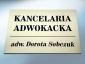 Tablice informacyjne dla kancelarii prawniczych Lublin - VERUS - Pracownia Reklamy