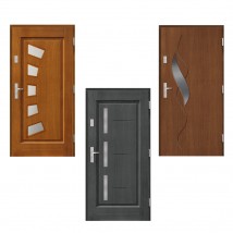 Drzwi zewnętrzne drewniane - EFEKT - okna, drzwi, rolety Sandomierz