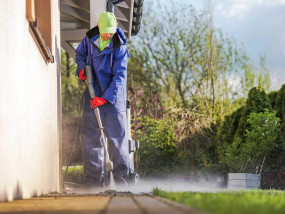 Czyszczenie kostki brukowej - PANDA MYCIE - Mycie Elewacji, Kostki, Dachów, Piaskowca Warszawa