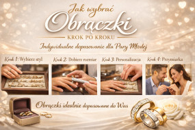 Obrączki ślubne - jedno i wielokolorowe, złoto 585 - Jubiler Złotnik Grawer R.A.J Legnica