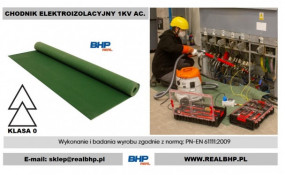 Dywanik izolacyjny do 1kV 1000x2000 mm. - REAL BHP - Artykuły BHP i Sprzęt Elektroizolacyjny Warszawa