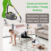 Pranie dywanów - czyszczenie ekstrakcyjne i ozonowanie pomieszczeń - Glanc Cleaner Komorniki