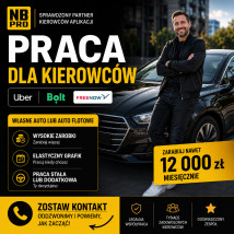 Praca kierowca Uber - NB PRO Partner Bolt, Uber, FreeNow   Łódź Łódź