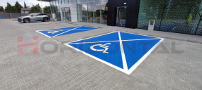 Malowanie miejsc dla niepełnosprawnych - Horizontal - oznakowanie poziome Rybnik