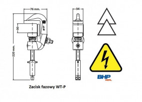 Zacisk fazowy uziemiacza na szyny płaskie WT-P Warszawa - REAL BHP - Artykuły BHP i Sprzęt Elektroizolacyjny