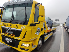 Holowanie pojazdów - Pomoc Drogowa JASEK-HOL.PL Kraków holowanie laweta Kraków