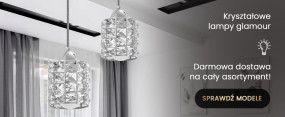 LAMPA WISZĄCA GLAMOUR KRYSZTAŁOWA ROSE GOLD E27 - Domilampy.pl Białystok