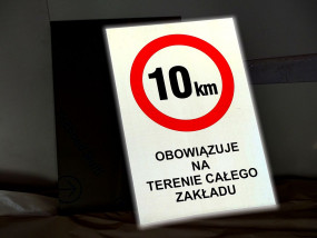 Tablica odblaskowa - Agencja Reklamowa ARek Mińsk Mazowiecki